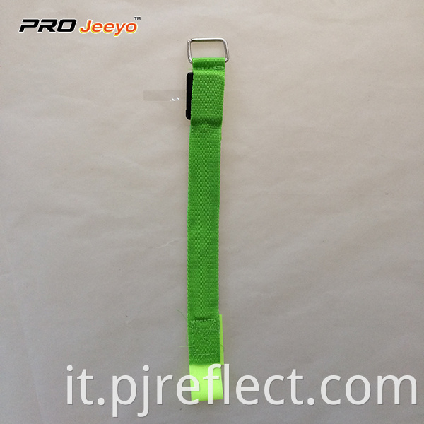 Led Light Green Zebra Print Webbing Armband Wb Mbw005